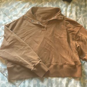 Button down quarter hoodie material